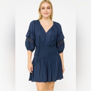 Ramy Brook Navy Blue Mini Dress